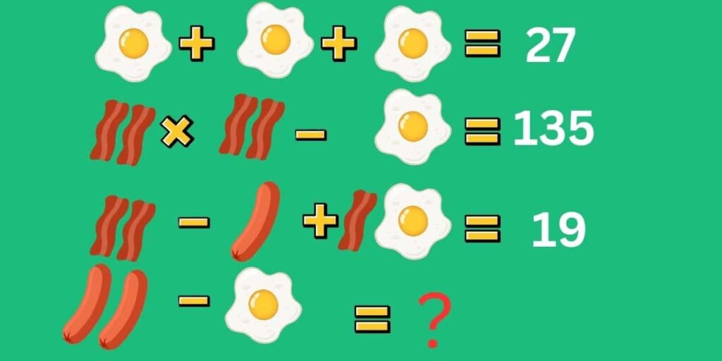 Beat the clock and prove your IQ with today's crack the code challenge: unwrap the secret of this full English breakfast equation in 9 seconds!