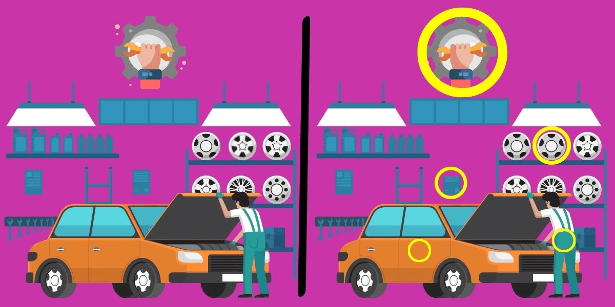 Spot the difference challenge: can you pinpoint the 5 subtle changes in these twin images of a mechanic at work? Race against the clock with just 12 seconds!