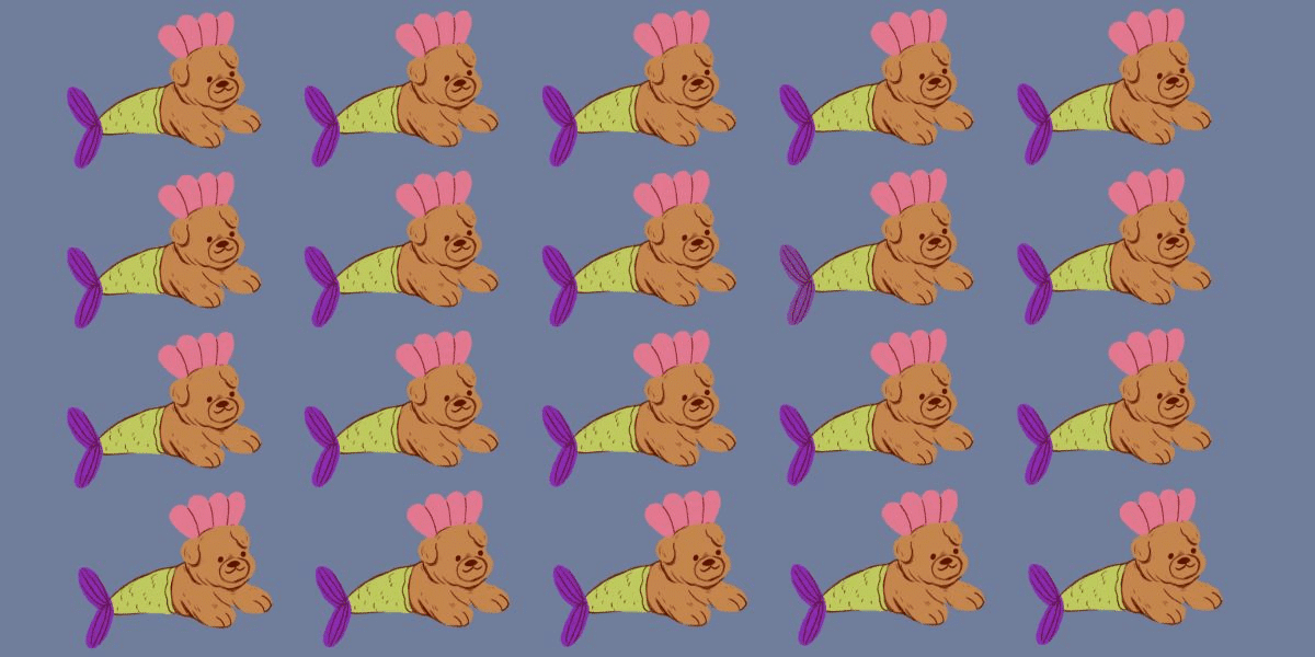 Only 5% can triumph! discover the distinctive mermaid puppy in under 6 seconds – can you spot the odd one out challenge?